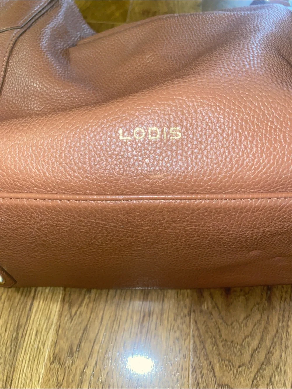 LODIS Texas Leather Madison Tote with dust bag